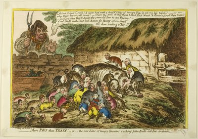 Több disznó, mint tej alkotó: James Gillray