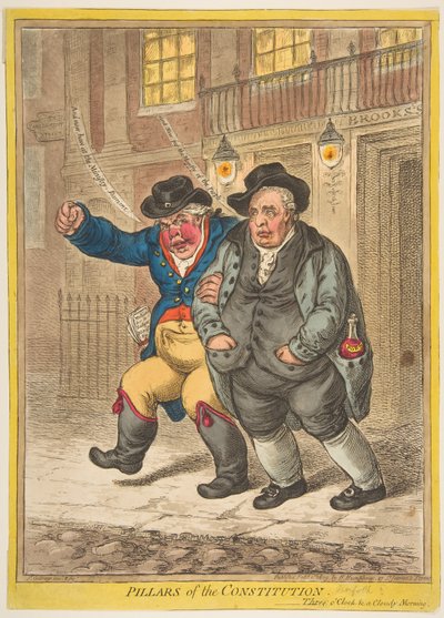 Az alkotmány pillérei, 1809. február 1. alkotó: James Gillray