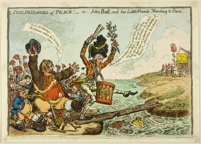 A béke előzményei alkotó: James Gillray