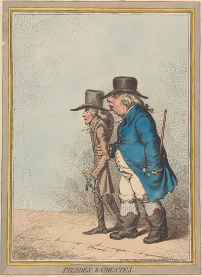 Pylades & Orestes (Statthalter & sein Sekretär) alkotó: James Gillray