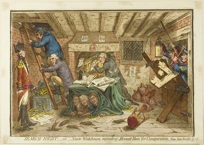 Keresés-éjszaka alkotó: James Gillray