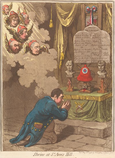 Szentély a Szent Anna-dombon alkotó: James Gillray