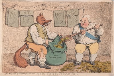 A Cole-Heavers, kocsma. 1783 (kézzel színezett metszet) alkotó: James Gillray