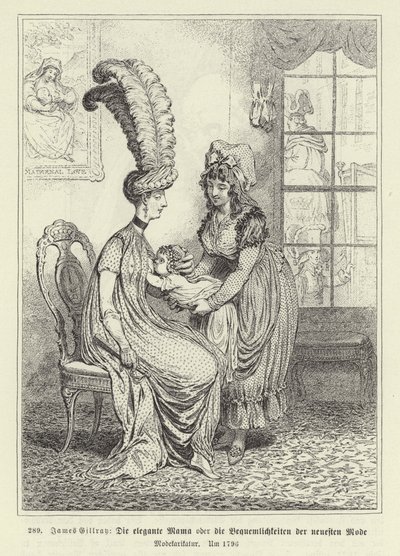 A divatos mama alkotó: James Gillray