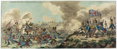 A francia invázió vagy Bonaparte Napóleon partraszállása (1769-1821) Nagy-Britanniában (metszet) alkotó: James Gillray