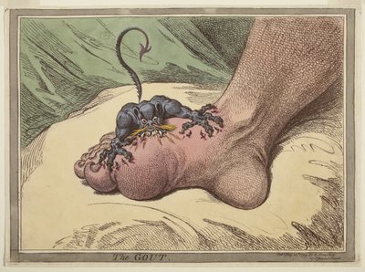 A köszvény alkotó: James Gillray