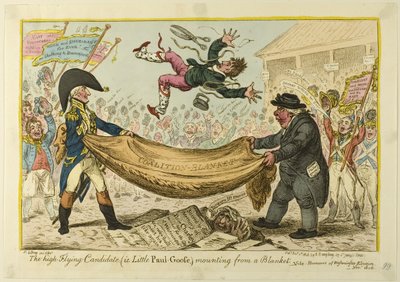 A magasan repülő jelölt alkotó: James Gillray