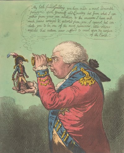 Brobdingnag és Gulliver királya.-Videó. Swift Gulliver: Utazás Brobdingnagba..., 1803. június 26. alkotó: James Gillray