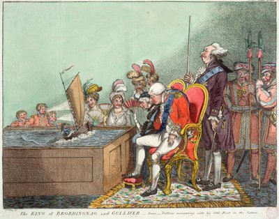 The King of Brobdingnag and Gulliver, after 1804 (engraving) alkotó: James Gillray