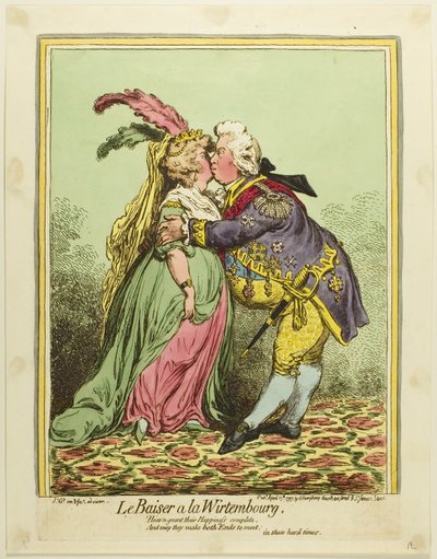A würtembergi csók alkotó: James Gillray
