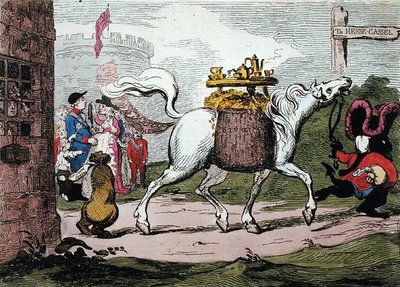 The Legacy, W. Holland kiadó 1786-ban (kézzel színezett rézkarc) alkotó: James Gillray
