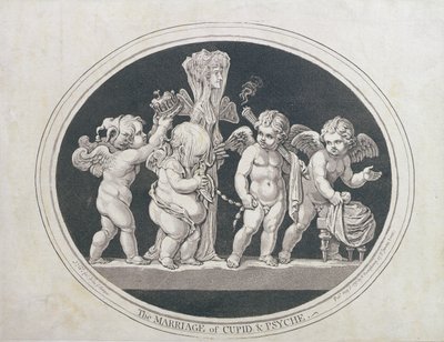 Ámor és psziché házassága, Hannah Humphrey 1797-ben alkotó: James Gillray