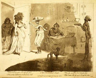 A fösvény ünnepe alkotó: James Gillray