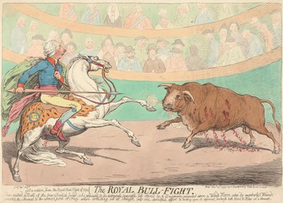 Der königliche Stierkampf alkotó: James Gillray