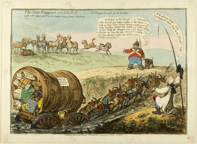 Az állami Waggoner és John Bull alkotó: James Gillray