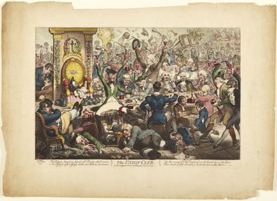 Az Union Club alkotó: James Gillray
