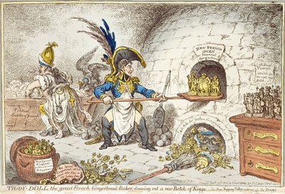 „Tiddy-Doll, a nagy francia mézeskalács-készítő, új tétel királyokat húz ki. His Man, Hopping Talley, Mixing Up the Dough
