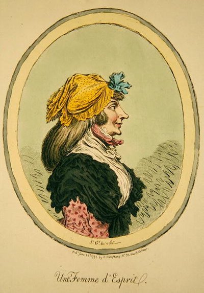 A Lélek nője, Hannah Humphrey alkotó: James Gillray