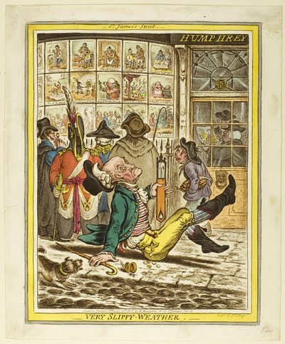 Nagyon csúszós idő alkotó: James Gillray