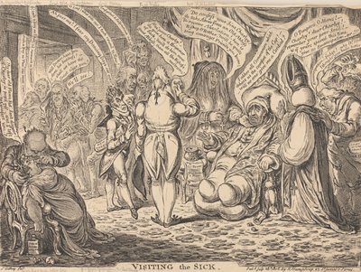 Beteglátogatás alkotó: James Gillray