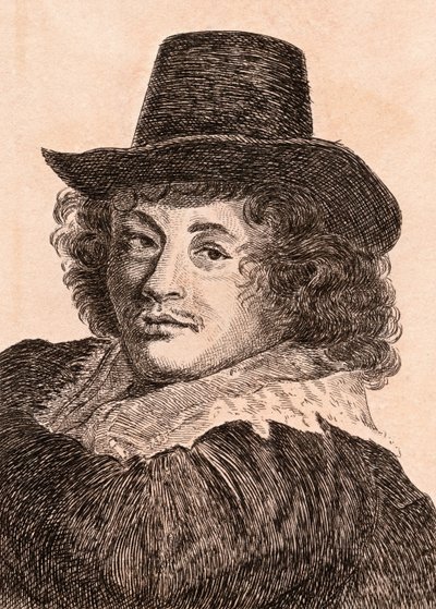 Frans Hals, illusztráció az 1817-ben, Londonban megjelent „Hiteles festők 75 portréi hiteles eredetikről” c. alkotó: James Girtin