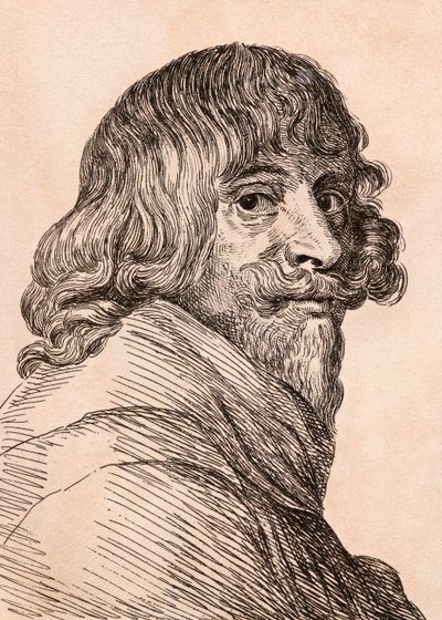 Hendrik van Steenwyck, az ifjabb, illusztráció a „75 portréi híres festőkről hiteles eredetikről” címmel, Londonban, 1817. alkotó: James Girtin