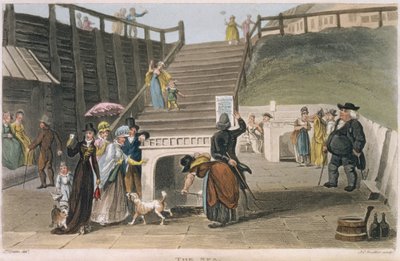 The Spa, lemez a "Poetical Sketches of Scarborough", metszett Joseph Constantine Stadler (fl.1780-1812) pub. 1813 alkotó: James Green