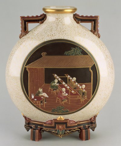 "The Painting of the Ware" váza, Worcester Royal Porcelain Company Ltd alkotó: James Hadley