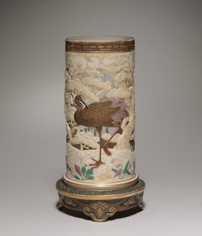 Váza, gyártó Worcester Porcelain Factory, 1873 alkotó: James Hadley