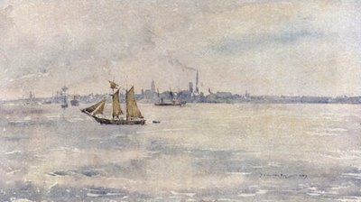 Birkenhead a folyó felől alkotó: James Hamilton Hay