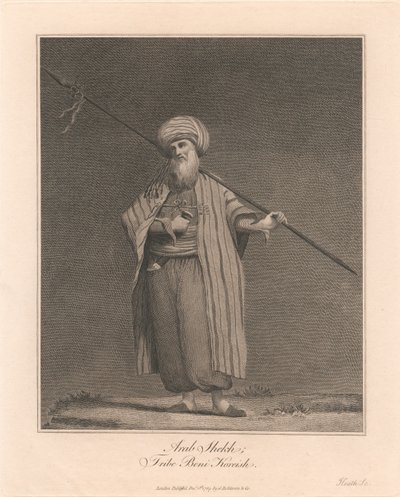 Arab sejk, a Beni Koreish törzsből alkotó: James Heath