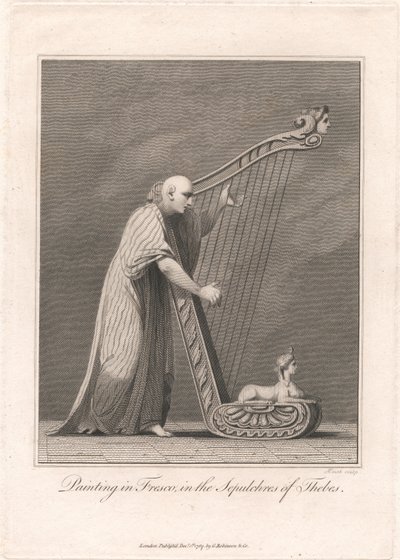 Festmény Thébai sírokban alkotó: James Heath
