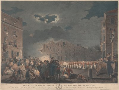 A Broad Street-i zavargás 1780. június hetedikén alkotó: James Heath