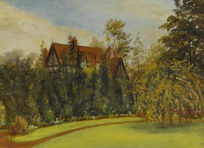 Broadwater a kertből, 20. század eleje (olaj, tábla) alkotó: James Henry Bambrick