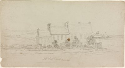 Old Workhouse, Ocean Road (ceruza a kártyán) alkotó: James Henry Cleet
