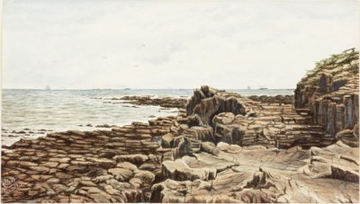 Tynemouth a Sharpness Point felől (akvarell és testfesték, papír) alkotó: James Henry Cleet
