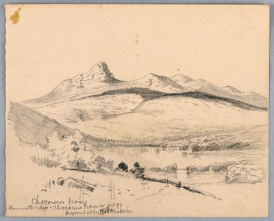 Mt. Chocorua Tamworth-ből, New Hampshire-ből alkotó: James Henry Moser