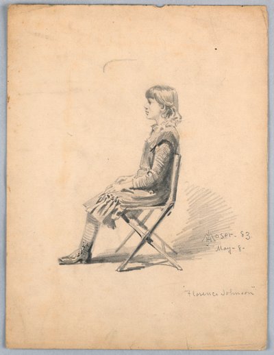Florence Johnson portréja alkotó: James Henry Moser