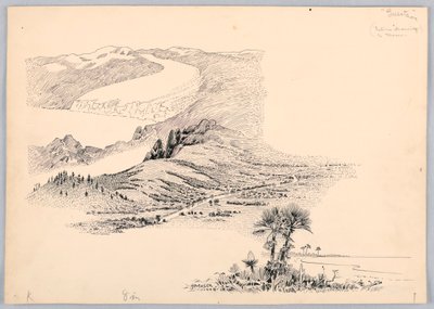 Three Landscapes, Design for Washington Board of Trade Dinner, 1908. május 13 alkotó: James Henry Moser