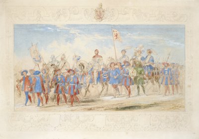 James Oglivie Fairlie Esq., az Arany Oroszlán lovagja, 1839 (ceruza, wc és gouache papíron) alkotó: James Henry Nixon