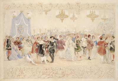 The Ball (ceruza, wc és testszín papíron) alkotó: James Henry Nixon