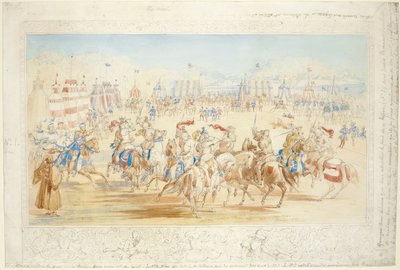 Közelharc (1. sz.), 1839 (ceruza és WC papíron) alkotó: James Henry Nixon