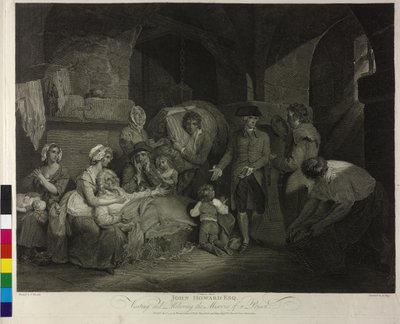 John Howard egy börtönlátogatáson alkotó: James Hogg
