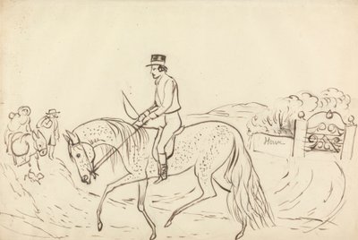 Jelenet lóval és lovassal alkotó: James Howe