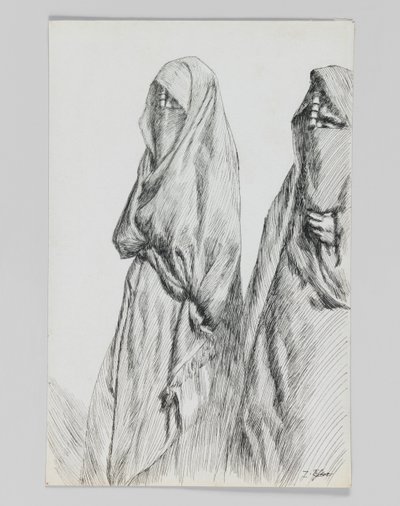 Út az Olajfák hegyén, illusztráció a mi Urunk Jézus Krisztus életéből alkotó: James Jacques Joseph Tissot