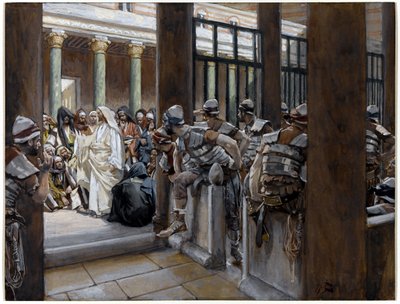 De No Man Lad Hands On Him, illusztráció a Krisztus életéhez, 1884-96 (wc és gouache kartonon) alkotó: James Jacques Joseph Tissot