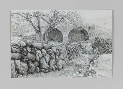 A Szűz kútja Ain-Karimban, illusztráció a mi Urunk Jézus Krisztus életéből alkotó: James Jacques Joseph Tissot