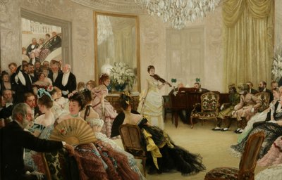 Csitt! (The Concert), 1875 körül (olaj, vászon) alkotó: James Jacques Joseph Tissot