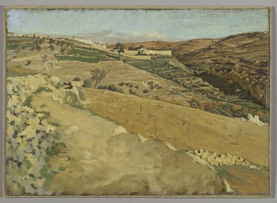 Jeruzsálem és Siloam, déli oldal, illusztráció az „Urunk Jézus Krisztus élete” című könyvből (olaj a fedélzeten) alkotó: James Jacques Joseph Tissot