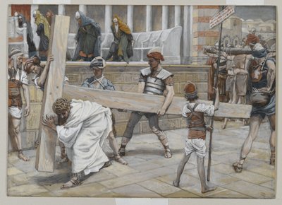 A keresztet hordozó Jézus, illusztráció az Urunk Jézus Krisztus élete című könyvből, 1886-94 (wc grafit fölött, papíron) alkotó: James Jacques Joseph Tissot